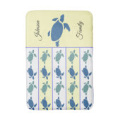 Vele blauwe schildpadden om het even welke familie badmat (Voorkant Verticaal)