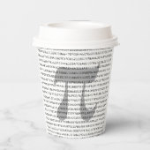 Vele Cijfers van de wiskundige Constante van Pi Papieren Bekers (Achterkant)