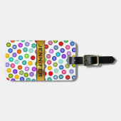 Vele Colorful Circles + het Bagagelabel van de Naa (Voorkant horizontaal)