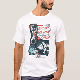 Vele delen, één lichaam t-shirt