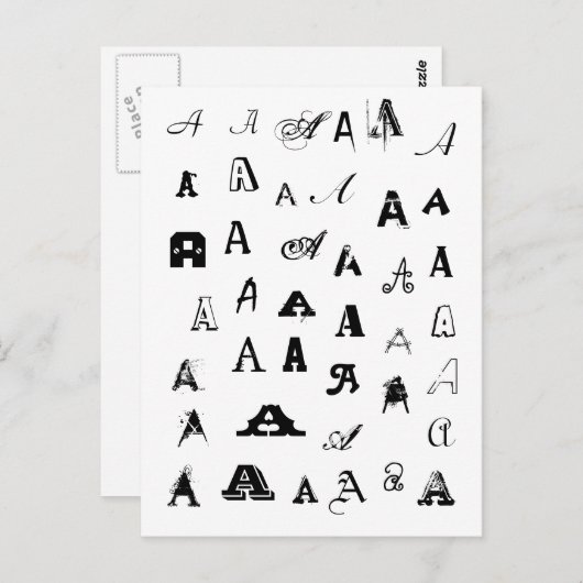 Vele Doopvonten. Uw Brief. Het Briefkaart van het (Voorkant / Achterkant)