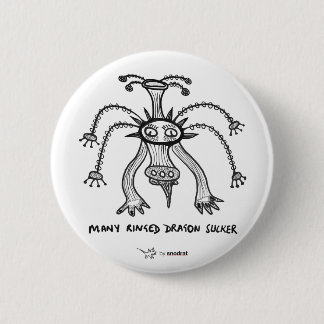 Vele Dragon Sucker Ronde Button 5,7 Cm