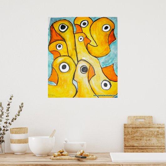 Vele eenden poster (Keuken)