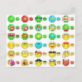 vele gezichten briefkaart (Voorkant)