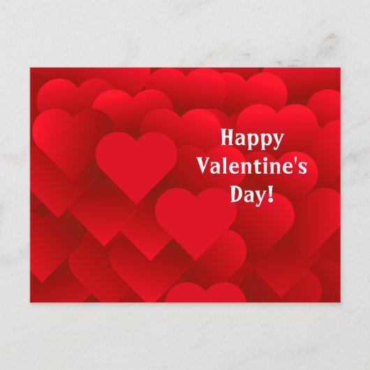 Vele harten Valentijnsdag Briefkaart (Voorkant)