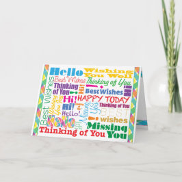 Vele het Geven Gedachten - Wenskaart Kaart