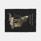 Vele Inspirerend Wolf Quote met grote stemmen Fleece Deken (Voorkant (Horizontaal))