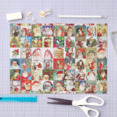 Vele  kerstman tissuepapier (Craft)