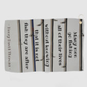 Vele Mannen gaan de Towel van het Citaat van Thore Golfhanddoek (Horizontaal)