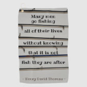 Vele Mannen gaan de Towel van het Citaat van Thore Golfhanddoek (Voorkant)