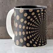 Vele Moons Swirl-Mok of Cup Tweekleurige Koffiemok