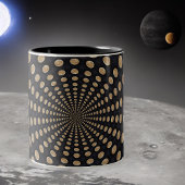 Vele Moons Swirl-Mok of Cup Tweekleurige Koffiemok