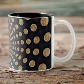 Vele Moons Swirl-Mok of Cup Tweekleurige Koffiemok