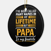Vele namen genoemd Papa is favoriete papa Keramisch Ornament (Links)