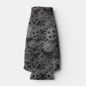 Vele oude roestmetalen tandwielen of machineonderd flesjeskoeler (Voorkant)