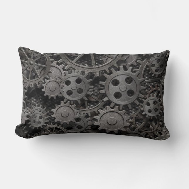 Vele oude roestmetalen tandwielen of machineonderd kussen (Voorkant)