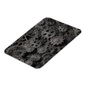 Vele oude roestmetalen tandwielen of machineonderd magneet (Linkerzijde)