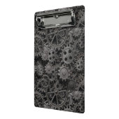 Vele oude roestmetalen tandwielen of machineonderd mini klembord (Angled2)