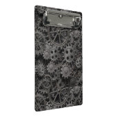 Vele oude roestmetalen tandwielen of machineonderd mini klembord (Schuin)