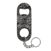 Vele oude roestmetalen tandwielen of machineonderd sleutelhanger flessenopener (Achterkant)