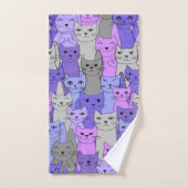 Vele Paarse keukenset voor ontwerpen voor katten Bad Handdoek (Handdoek)