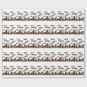 Vele prettige kerstkaarten cadeaupapier (Vlak)