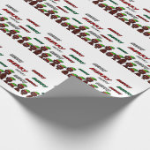 Vele prettige kerstkaarten cadeaupapier (Hoek)