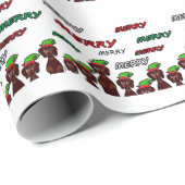 Vele prettige kerstkaarten cadeaupapier (Rol Hoek)