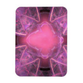 Vele roze Zwirls Magnet Magneet (Verticaal)