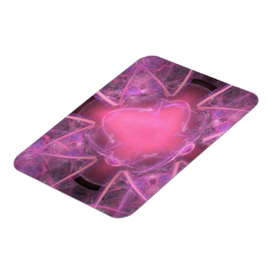 Vele roze Zwirls Magnet Magneet (Linkerzijde)