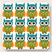 Vele Stomme en Kleurrijke Patroon van Eigenaren Onderzetter (Voorkant)