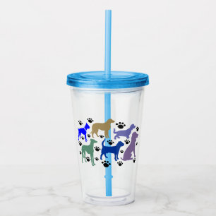 Vele velen de AcrylTuimelschakelaar van Honden Acryl Drinkbeker