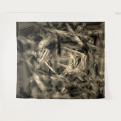 Vele verdraaide vierkantjes die met "penseelstreke wandkleed (Voorkant (horizontaal))