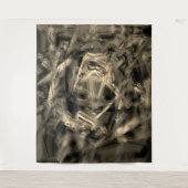 Vele verdraaide vierkantjes die met "penseelstreke wandkleed (Voorkant)