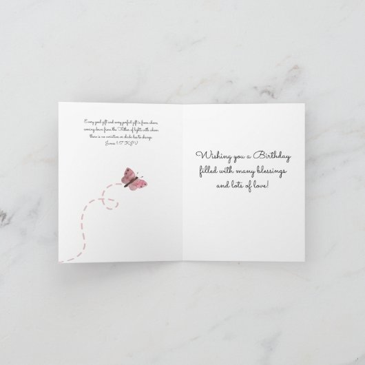 Vele vleiende vlinder kaart (Binnen)