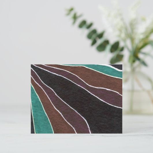 "Vele Wegen" Abstract Briefkaart van het Ontwerp (Staand voorkant)