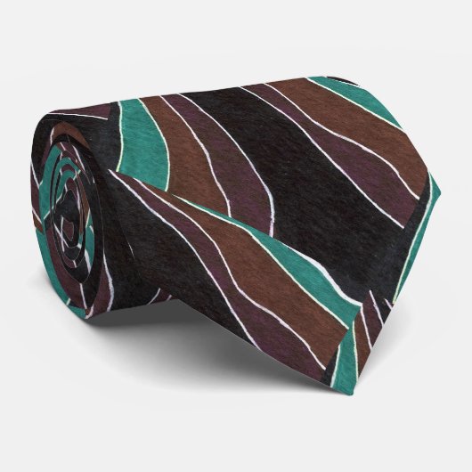 "Vele Wegen" Abstract Stropdas van het Ontwerp (Opgerold)