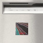 "Vele Wegen"Abstracte Dishwasmachine Status Magnet (Insitu (Vaatwasser))