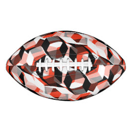 Vele zeshoeken met verkleurde delen, in lichtrood american football