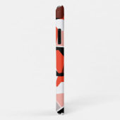 Vele zeshoeken met verkleurde delen, in lichtrood Case-Mate iPhone case (Achterkant/rechts)