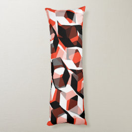 Vele zeshoeken met verkleurde delen, in lichtrood lichaamskussen