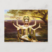 Velen Bewapende Kwan Yin Briefkaart (Voorkant)