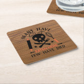 Velen hebben hier gegeten en weinigen zijn gestorv kartonnen onderzetters (Schuin)