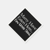 Velen hebben hier gegeten (weinigen zijn gestorven servet (Hoek)