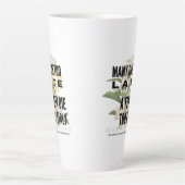 Velen sterven te laat en een paar te vroeg. NIETZS Latte Mok (Voorkant)