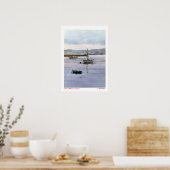 Velero en El Parrote (A Coruña) Poster (Keuken)