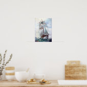 Velero/Veleiro/Sailboot Poster (Keuken)