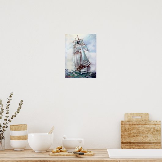 Velero/Veleiro/Sailboot Poster (Keuken)
