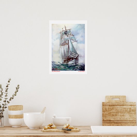 Velero/Veleiro/Sailboot Poster (Keuken)