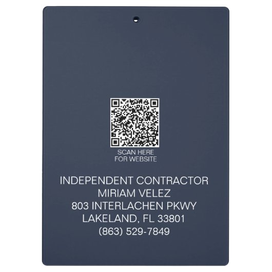 Velez Insurance Group Klembord (Achterkant)